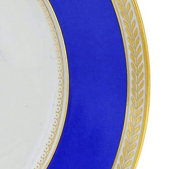 Amazon.co.jp: セーブル(Sevres) 絵皿 サラダ図 ブルー金彩縁